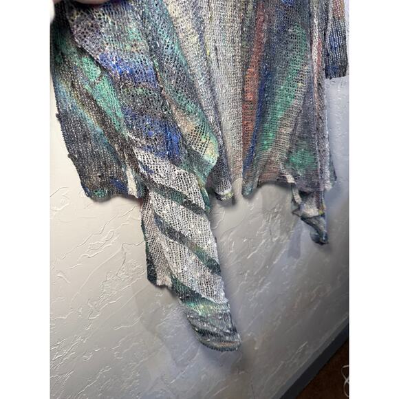 Jess & Jane mesh artsy kimono womenns 1X boho eclectic fairy grunge bohemian - Picture 3 of 7